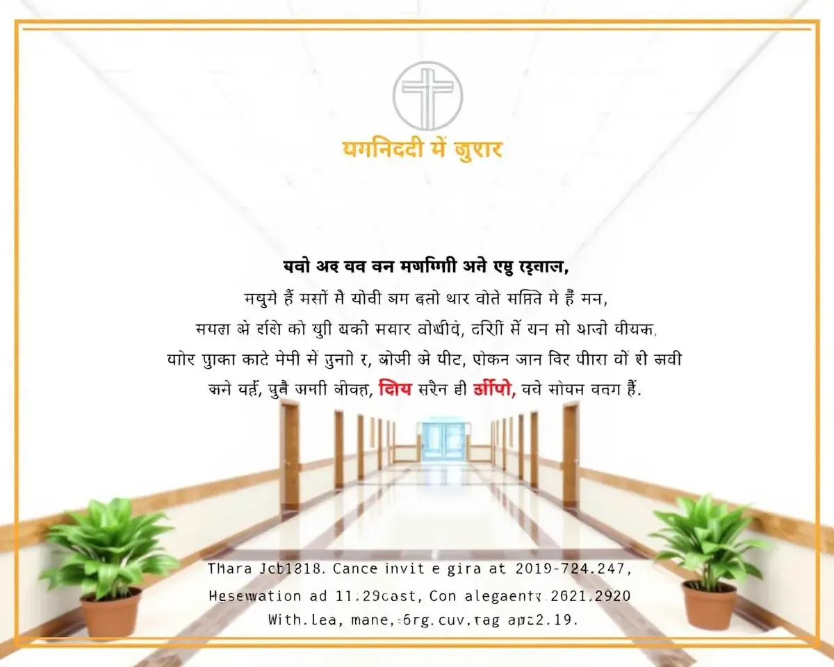 Simple Invitation Card for Grand Hospital Opening Ceremony
