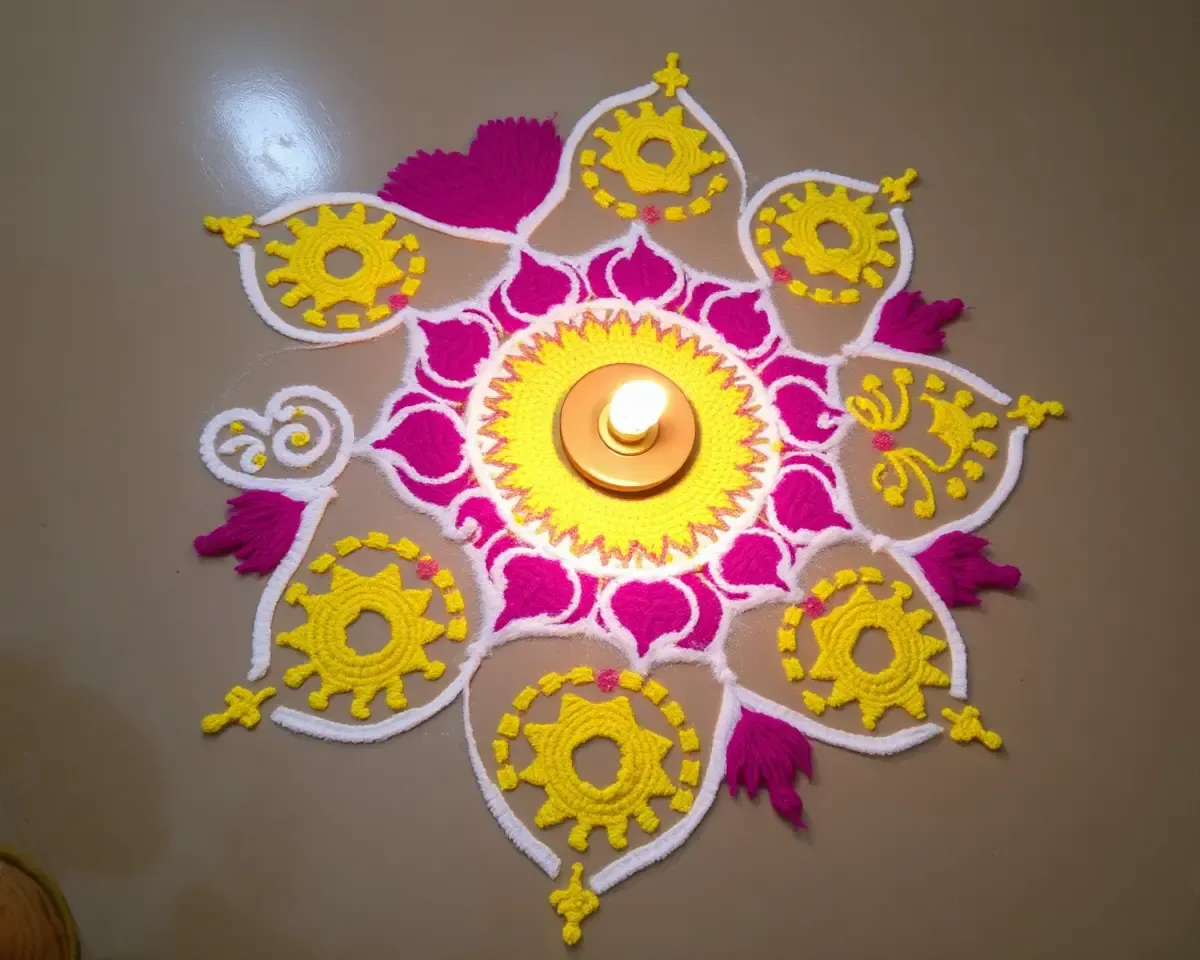 Simple Rangoli Images for Beautiful Home Decor