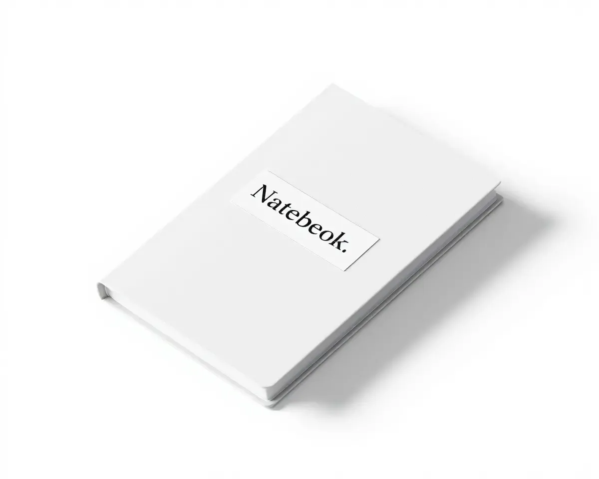 Simple Sans-Serif Font Name Sticker on White Background