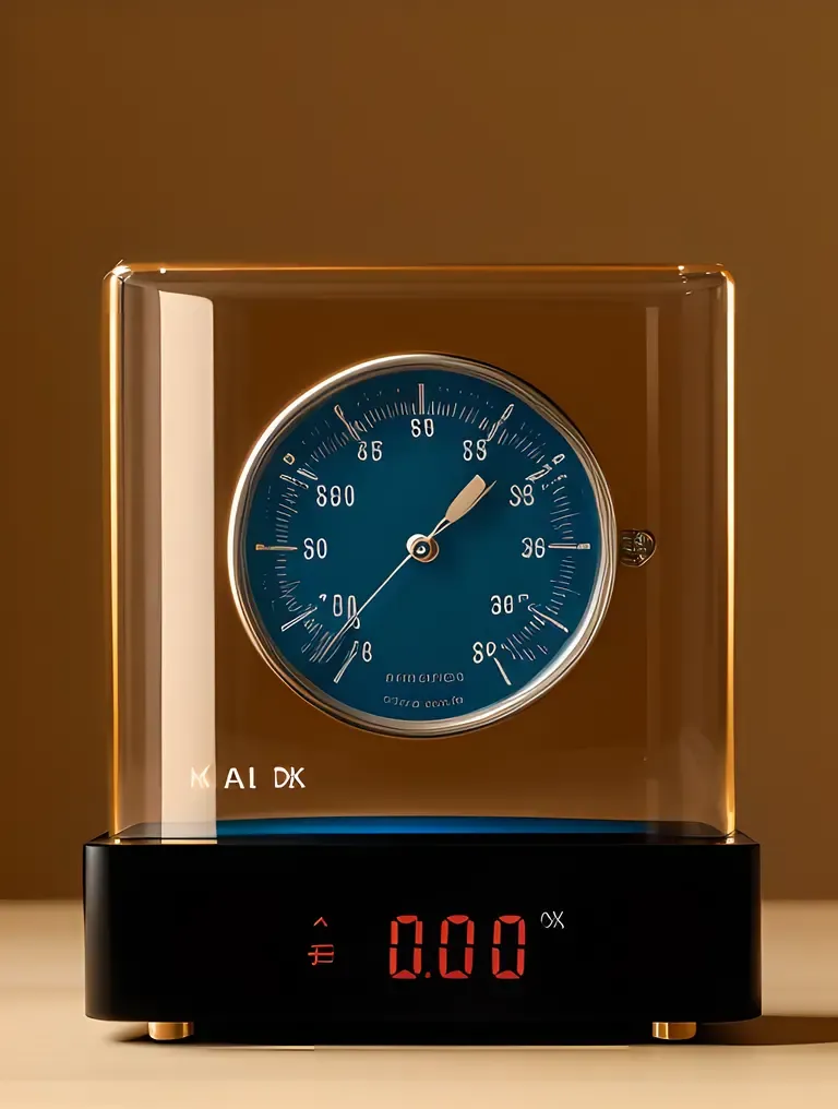 Sleek Design of Minimalist Hygrometer Illustration