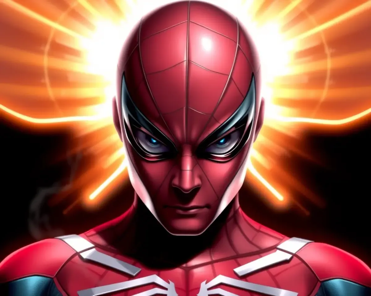 Spider-Man Spider-Sense Alert with Glowing Aura PNG