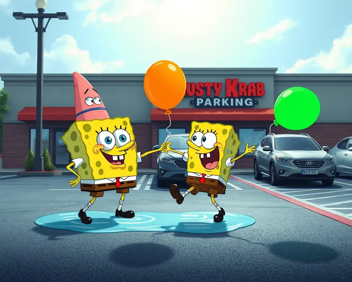 SpongeBob and Patrick's Water Balloon Fight