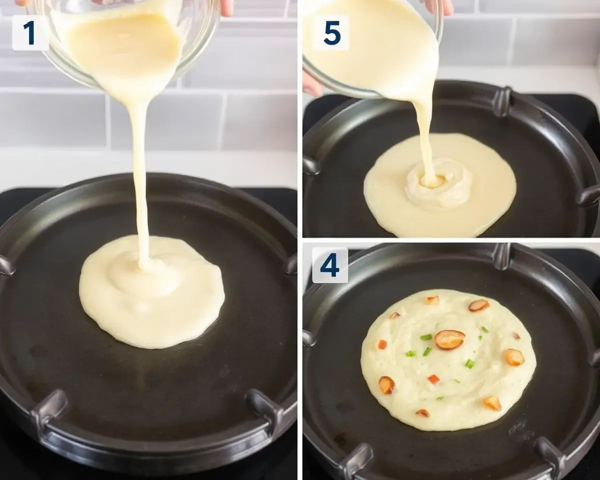 Step-by-Step Paniyaram Cooking Process