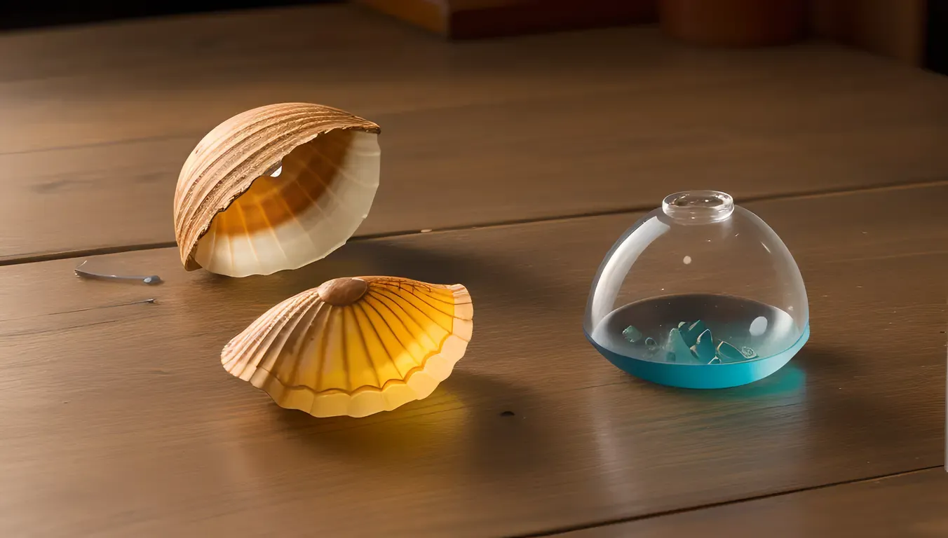 Still Life Composition with theetam Shell and Seashells