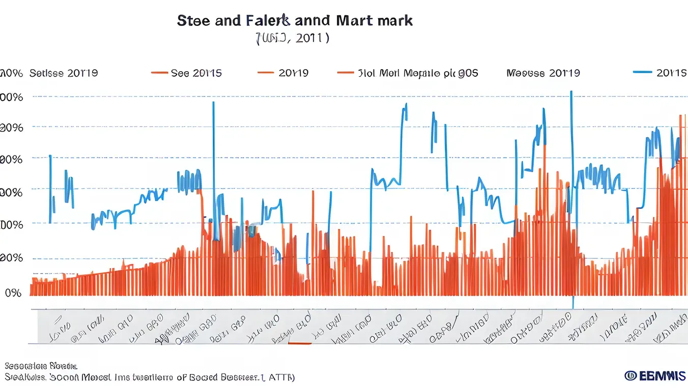Stock Market Index Rise and Fall Graph Visualized