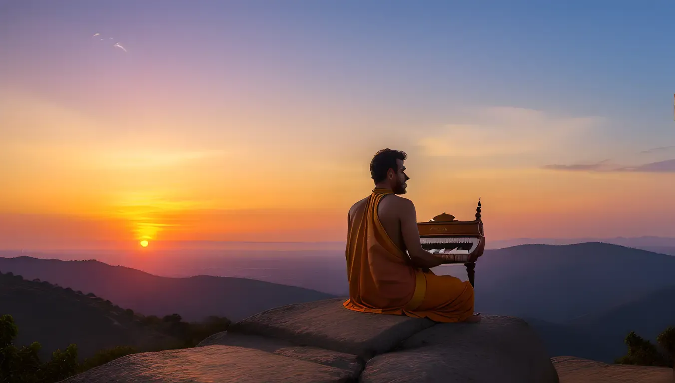 Sunset Santoor Performance with Passion and Dedication