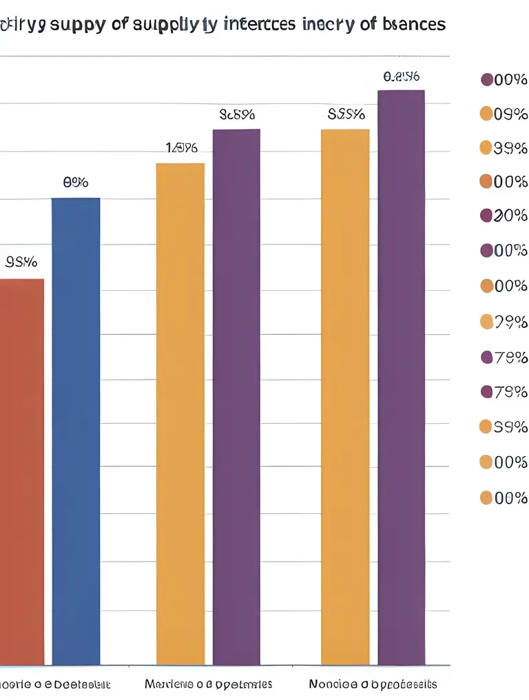 Supply and Demand Balance Illustrated with Colorful Graph Images