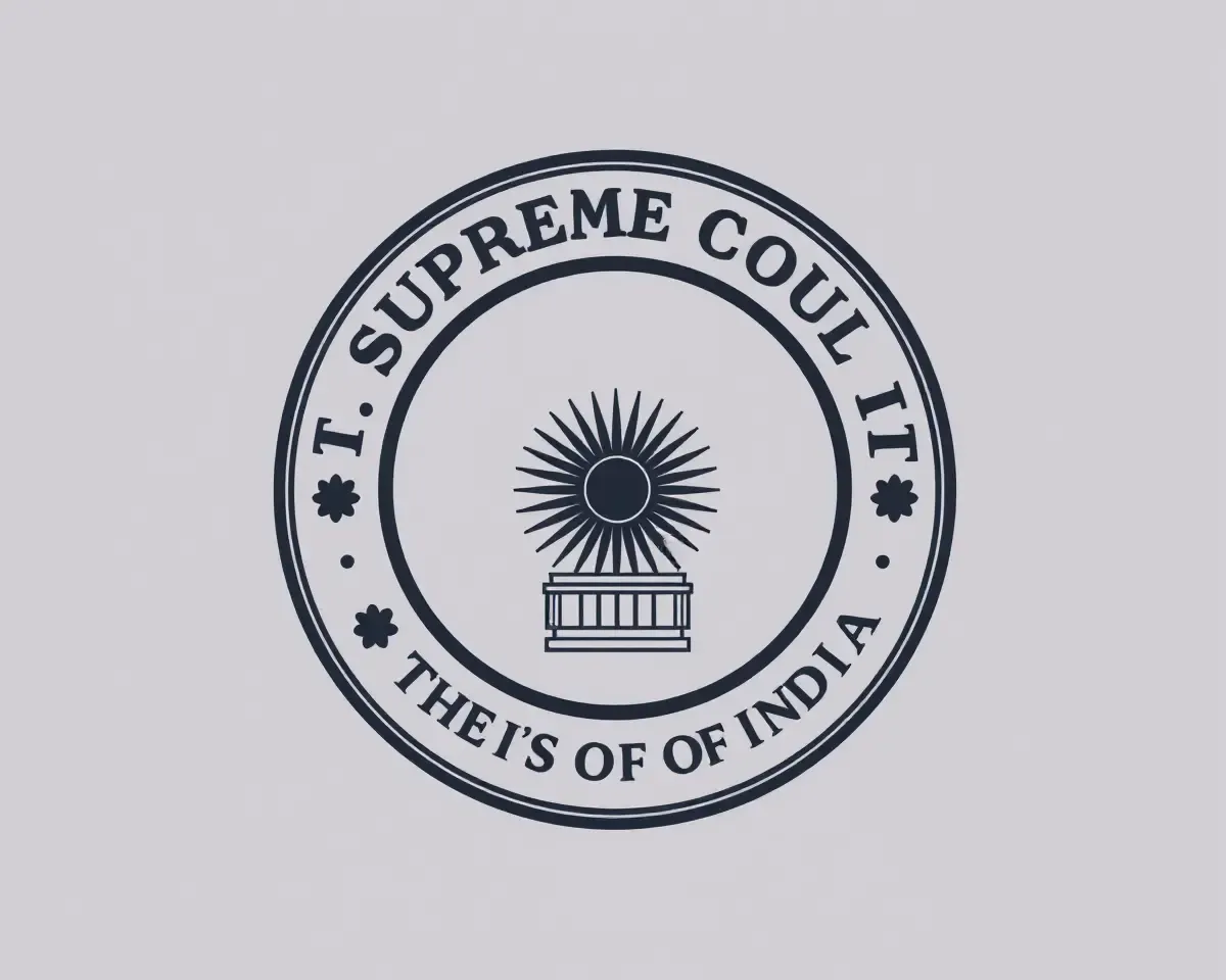 Supreme Court of India Seal with National Emblem