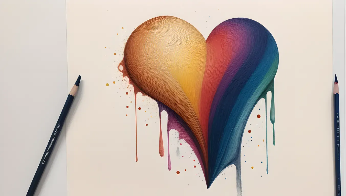 Surreal Body with Abstract Shapes and Colors