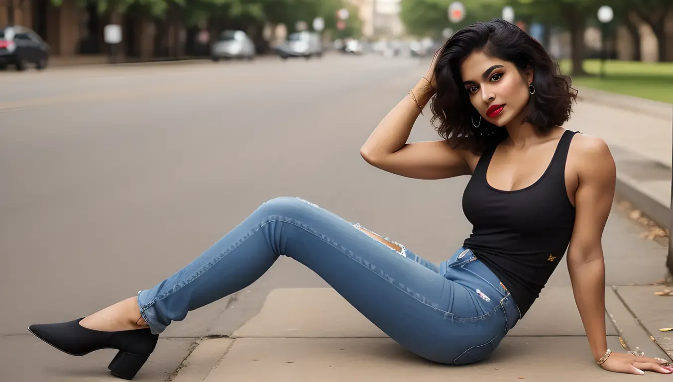 Svelte Indian Girl Flaunts Toned Arms and Legs