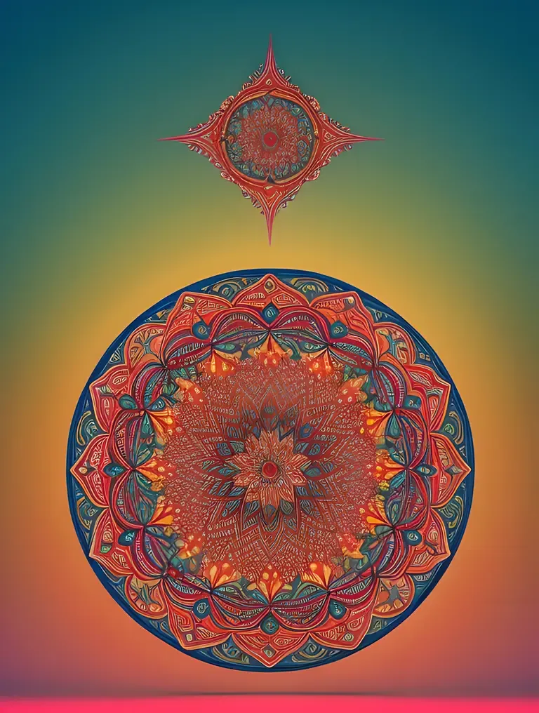 Swirling Patterns Evoke Ghazal's Mystical Themes