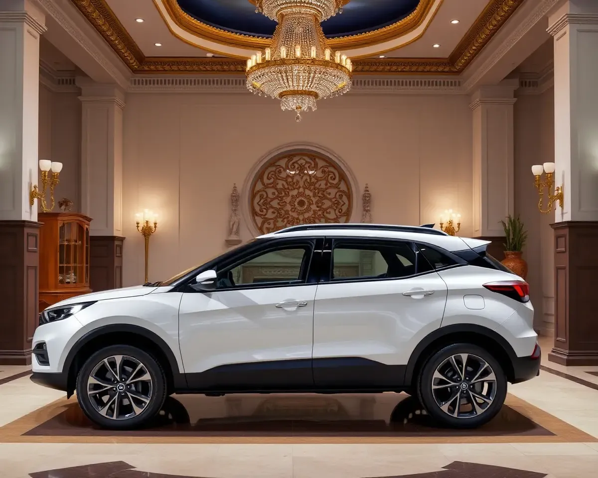 Tata Harrier Luxury Garage: Modern Contrast Opulence