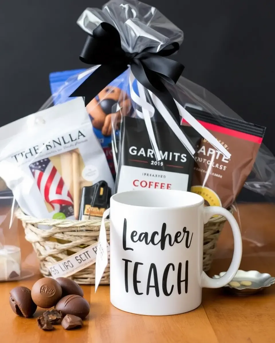 Teacher Appreciation Gifts: Gourmet Coffee and Chocolate Basket