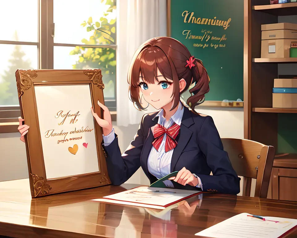 Teacher Appreciation Gifts: Heartfelt Wooden Picture Frame with Note