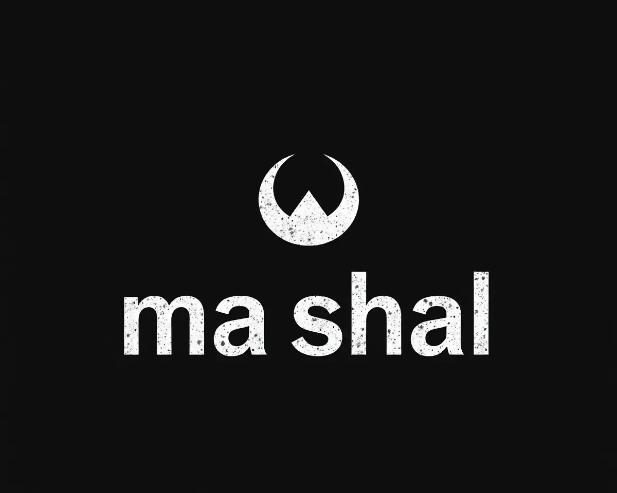 Textured Mashal Logo PNG with Tactile Feel