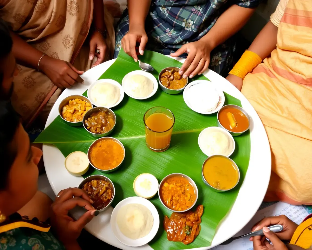 Thiruvachai Tea Served at Kerala Feast