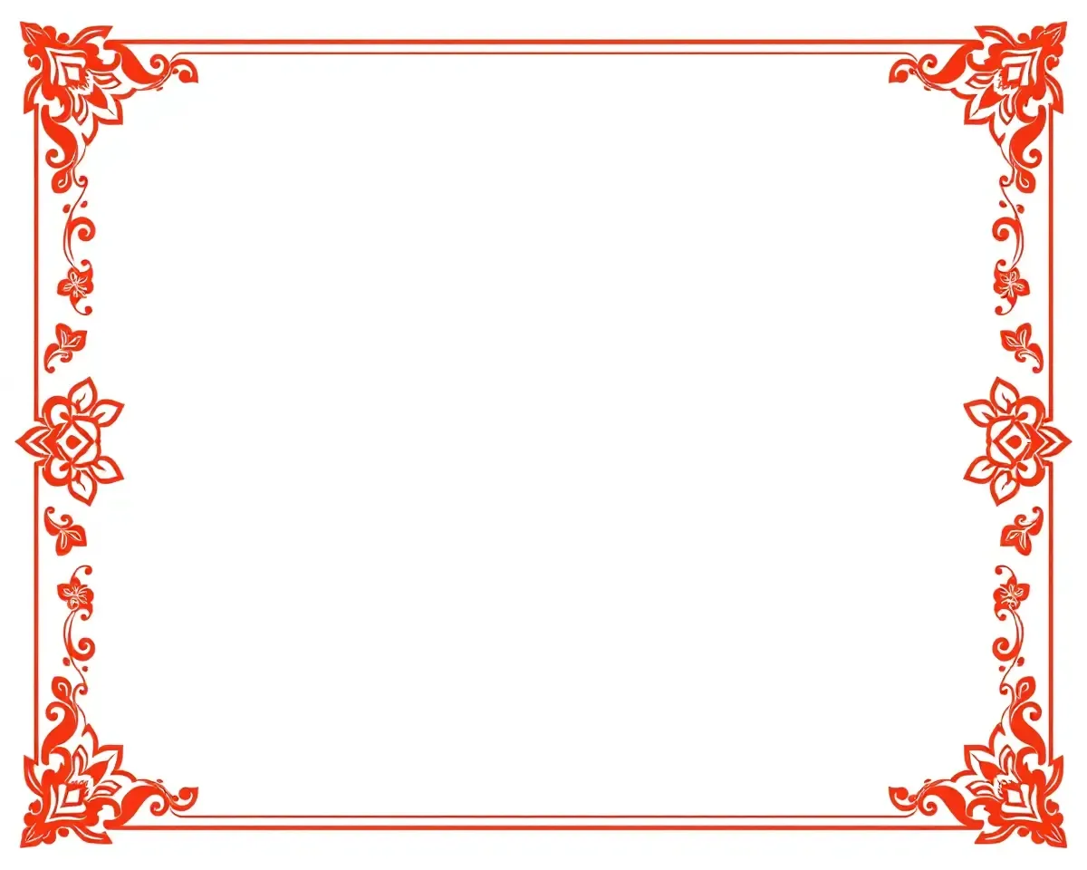 Traditional Odia-Inspired Sambalpuri Border Design PNG