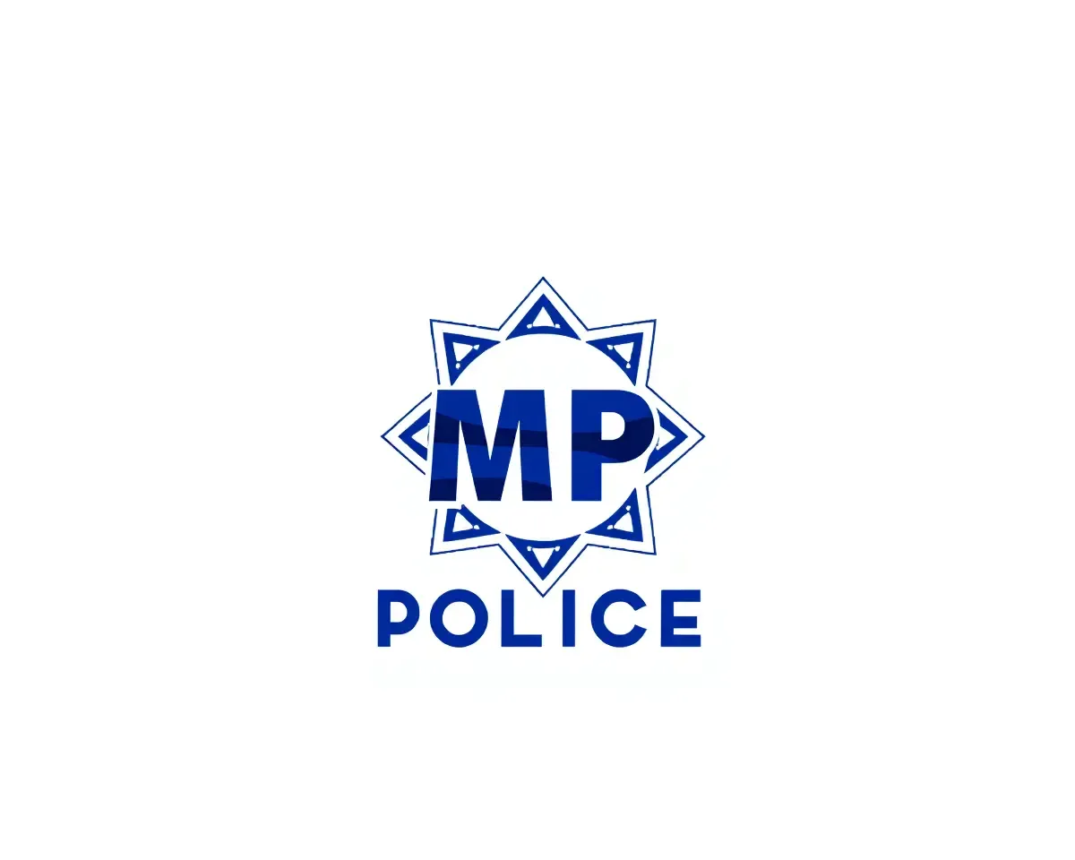 Transparent MP Police Logo PNG on White Background