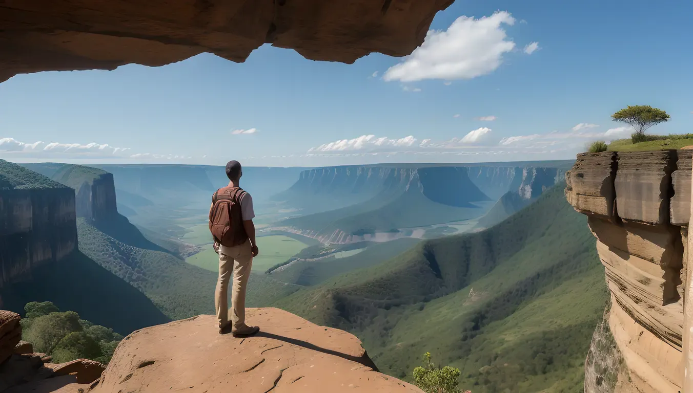 Traveler Gaze at Kambi Cliff Valley