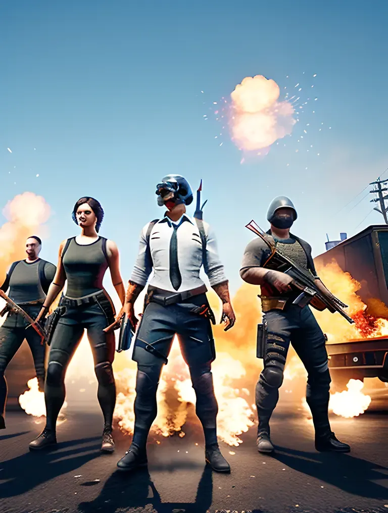 Unique PUBG Characters Unite in Squad Form
