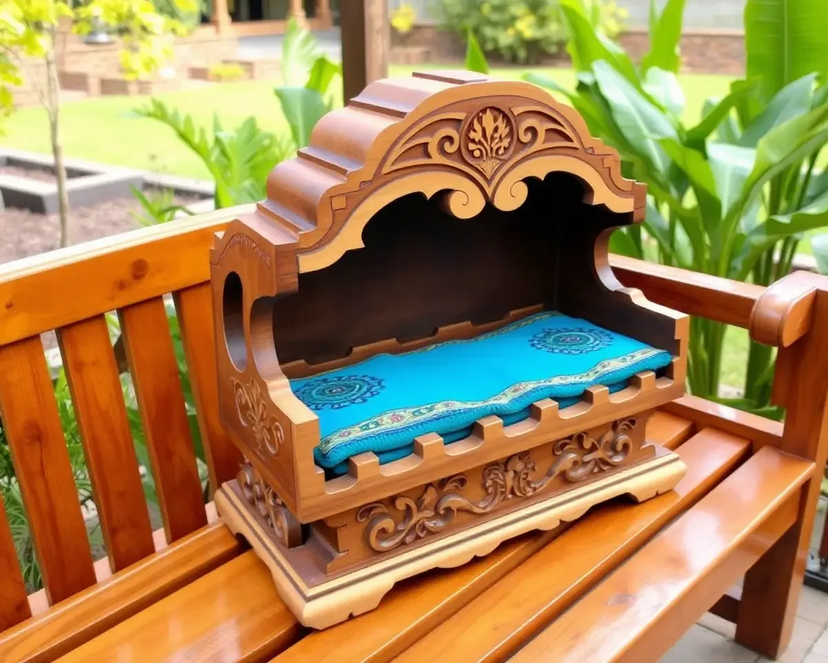 Unique Wooden Uyyala Blending Indian and Western Styles