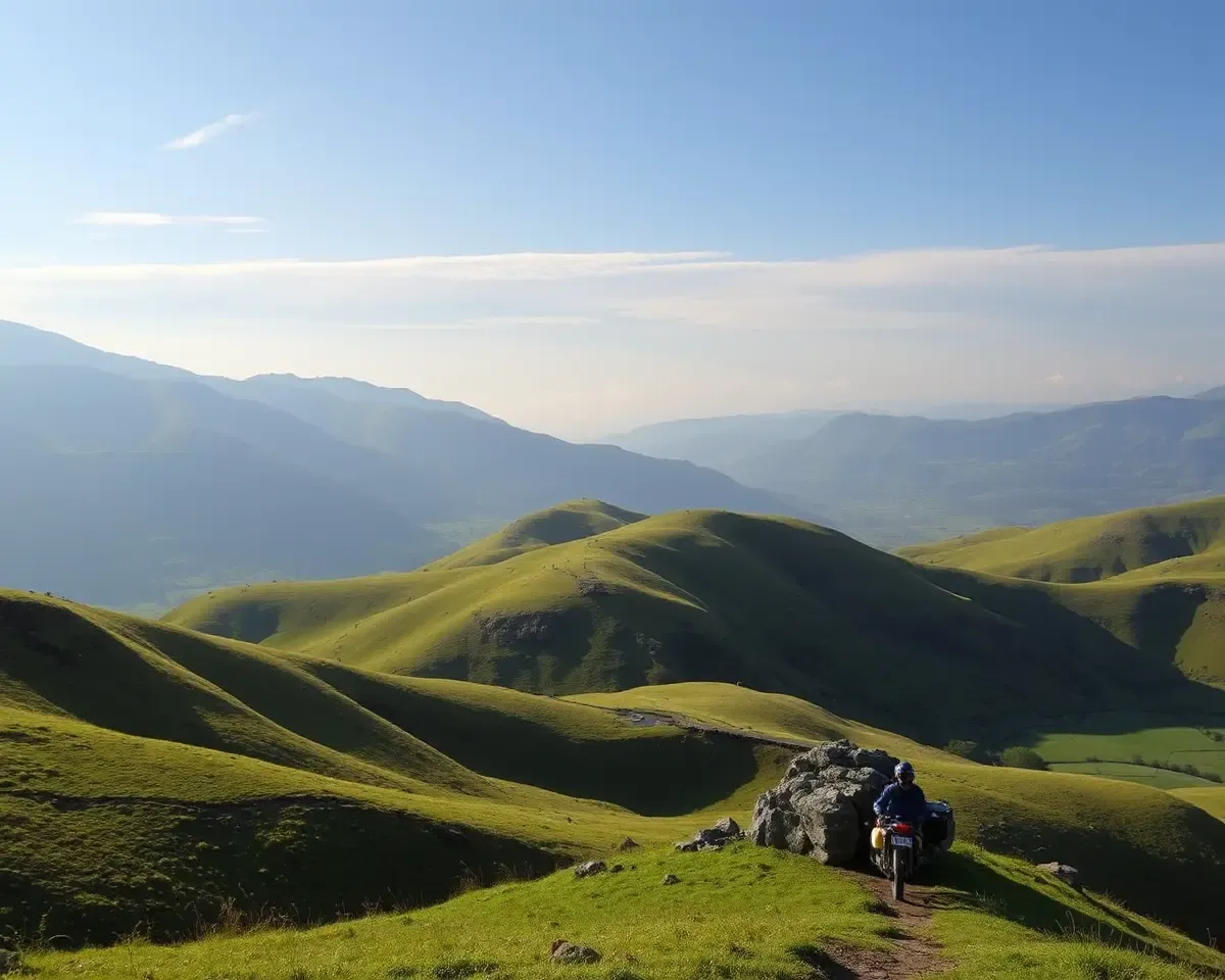 Valley Landscape with Vagh Baras Post Amidst Hills