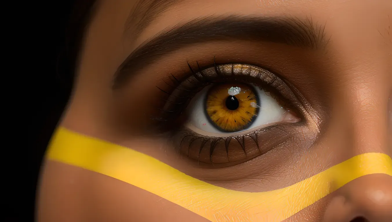 Vibrant Bava Stripes on Dark Background Close-Up