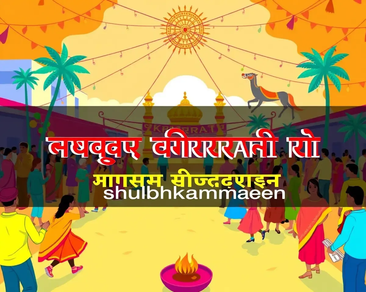 Vibrant Makar Sankranti Festival Celebration in India