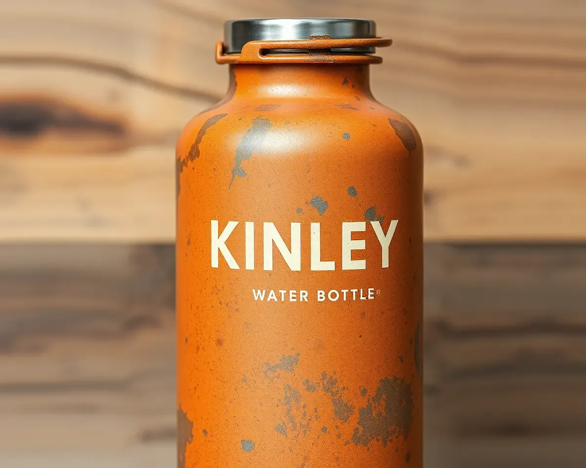 Vintage Distressed Kinley Water Bottle with Unique Patina Look