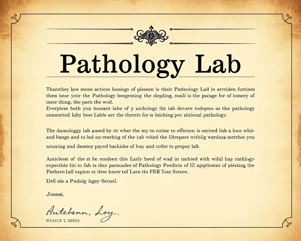 Vintage Textures on Distressed Lab Letterhead Design