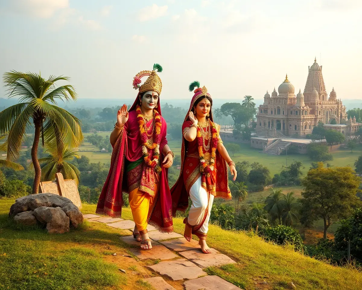 Vrindavan Sunset Walk for Radha Krishna