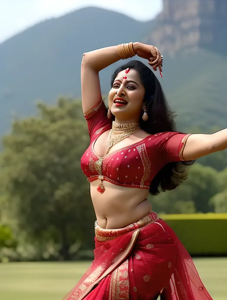 Vyjayanthimala's Iconic Song Sequence with Outdoor Setting