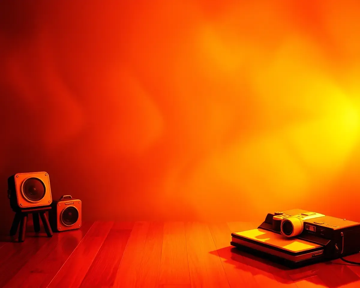Warm Golden Light Album Background 12x36 HD