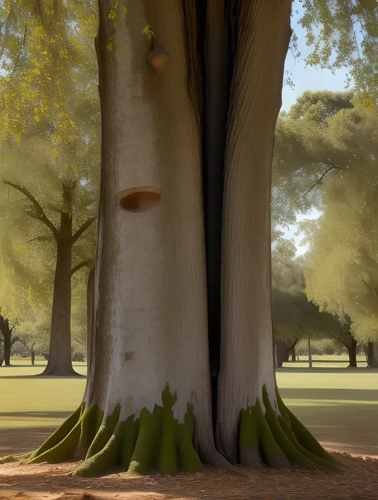 Weathered Buke Tree Bark Tells Stories of Generations of Musicians