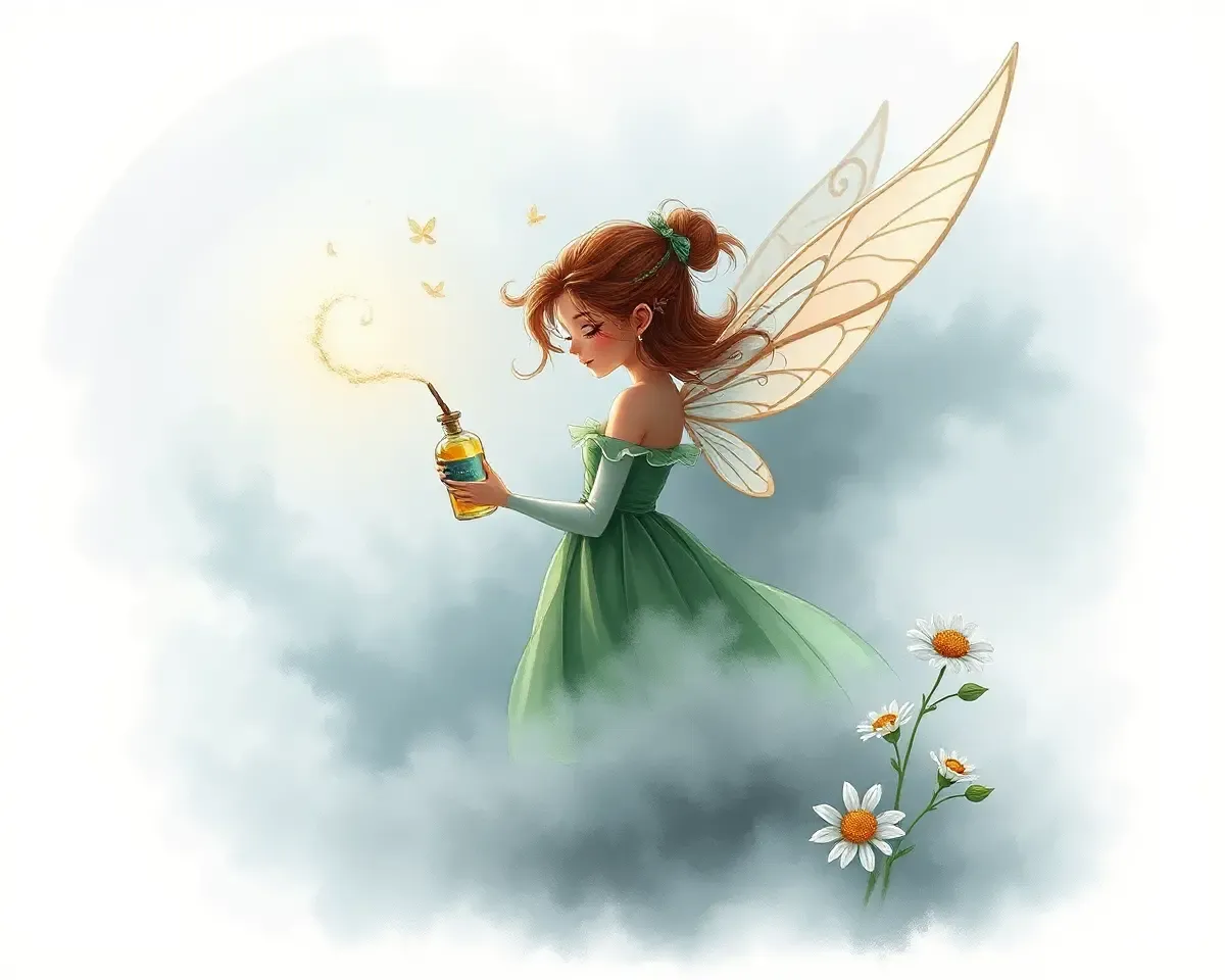 Whimsical Fairy with Perfume and Fog