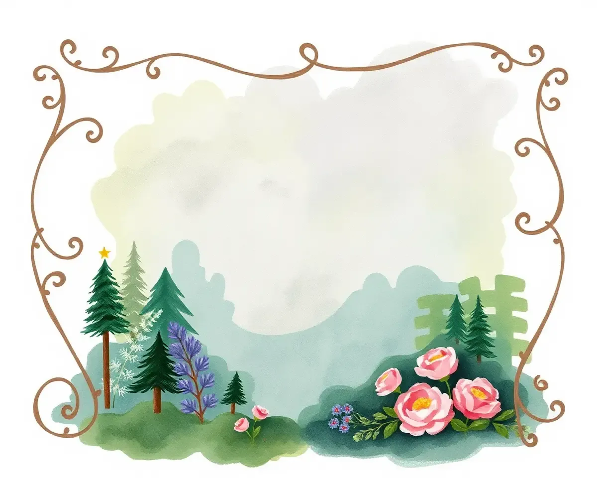 Whimsical Font Illustrates Fantastical Forest