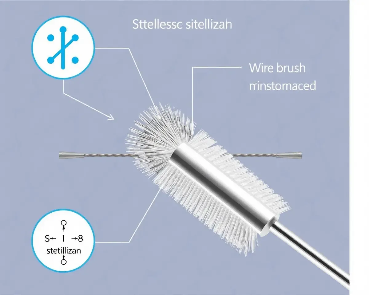 Wire Brush Diagram for Scientific and Medical Applications