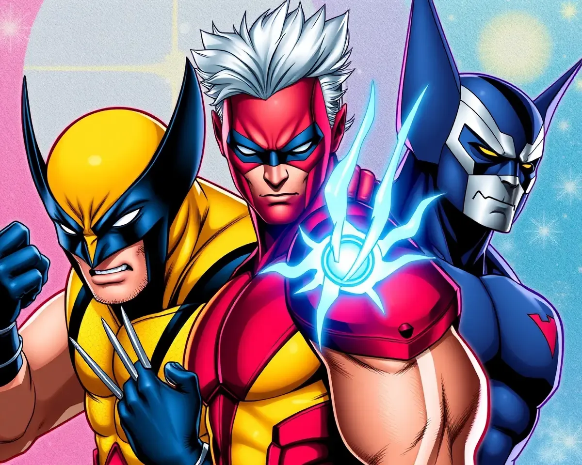 X-Men 4K Wallpaper Colorful Characters Wolverine Storm