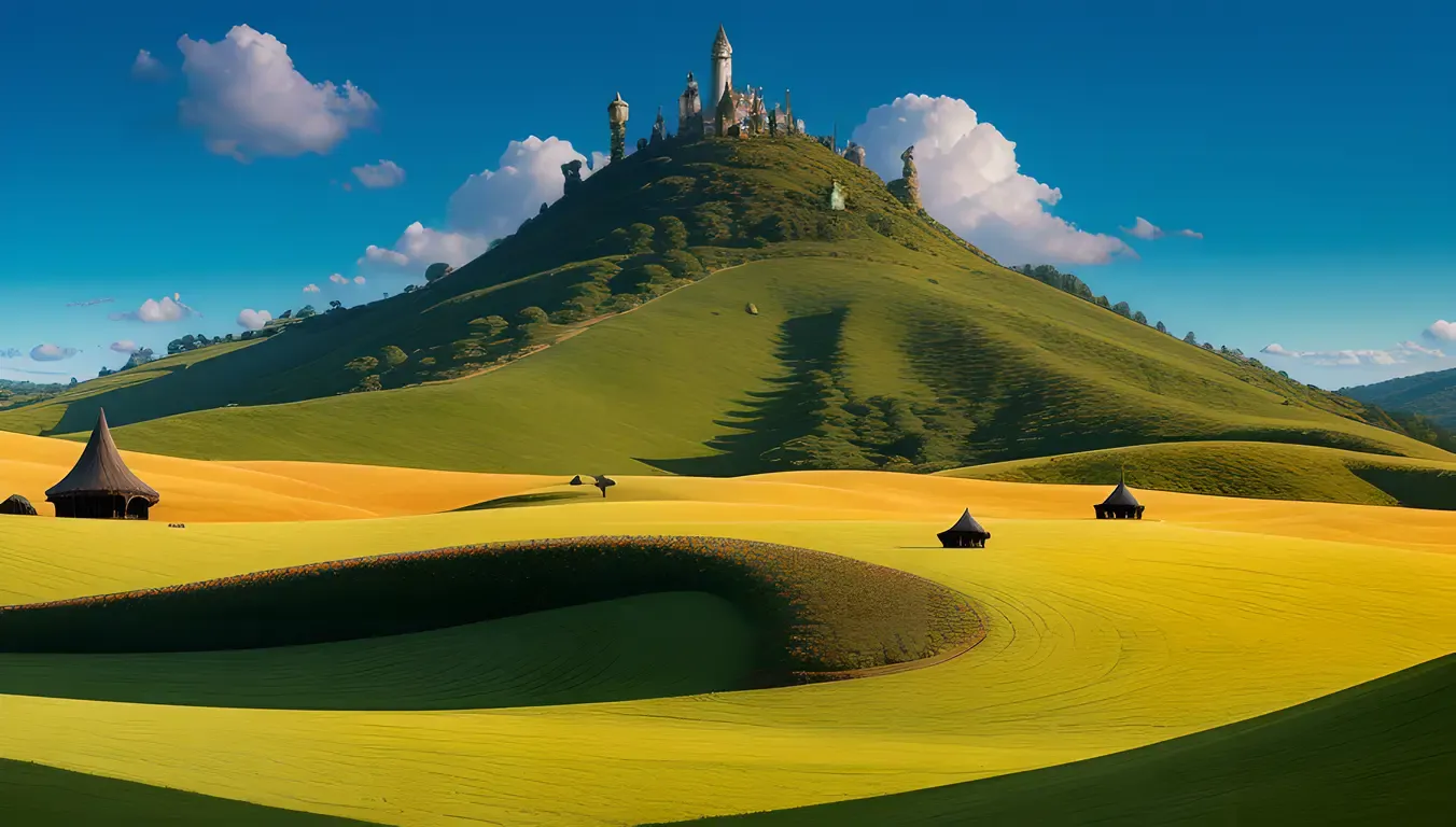 XX Dreamscape with Rolling Hills and Creatures