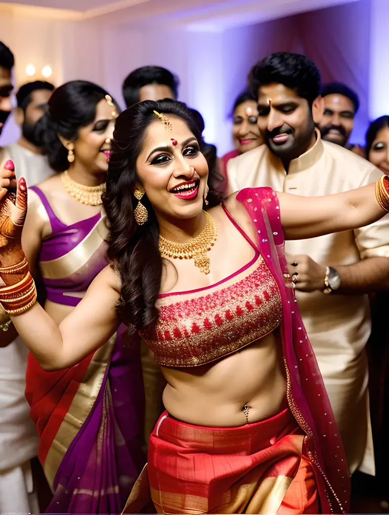 x Bhabhi's Lively Dance at Indian Wedding