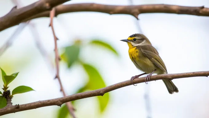  Aparelho Distinto da Pássaro Pequeno de Peito Amarelo