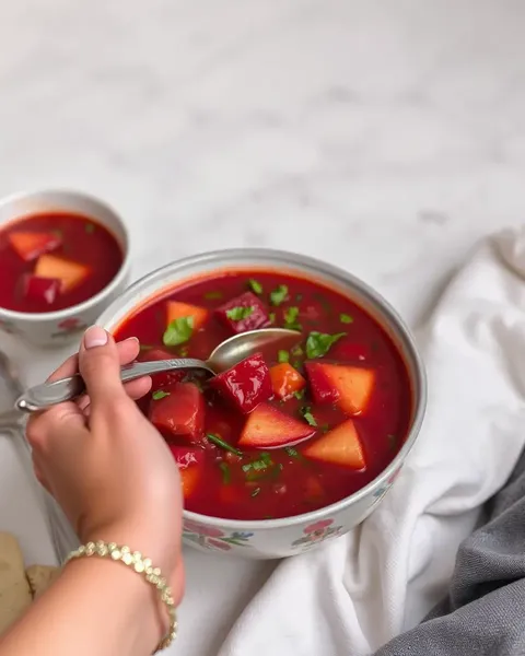 Experimente o Encanto do Borscht Sexy, uma Variação Picante