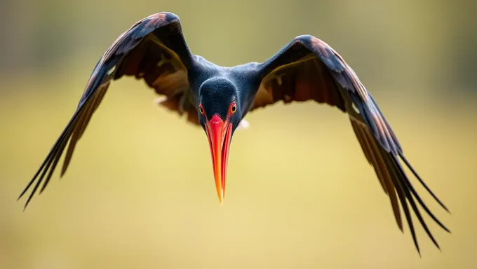 Hábitat do Ibis de Peito Escuro Ameaçado pela Desmatamento