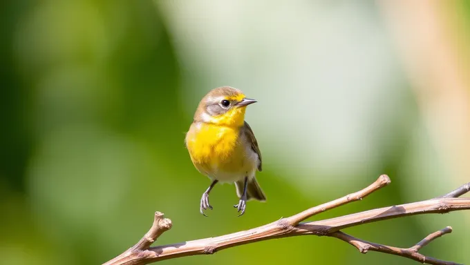 Pássaro Pequeno de Peito Amarelo: Espécie Aviana Pequena mas Vibrante