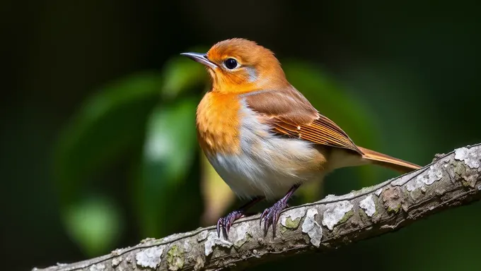 Peito castanho é uma característica única