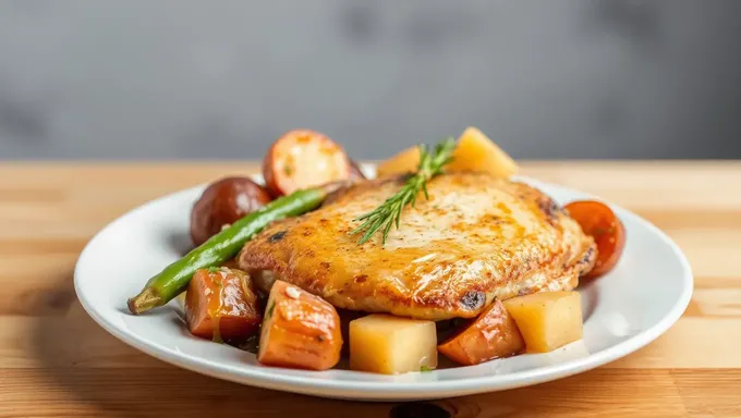 Peito de Frango Salgado com Batata Doce