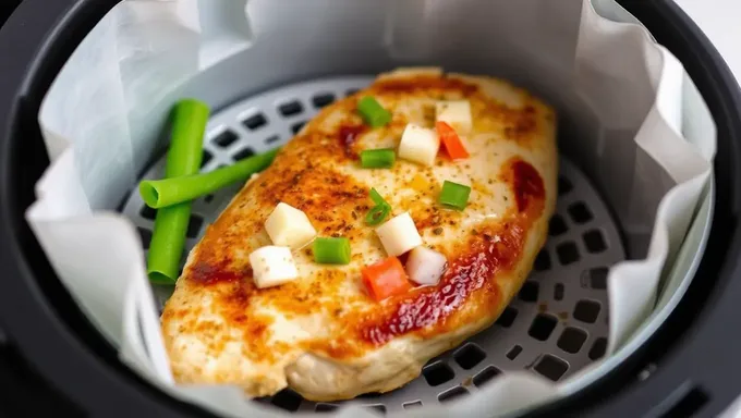 Receita de Cozimento de Peito de Frango no Forno de Ar