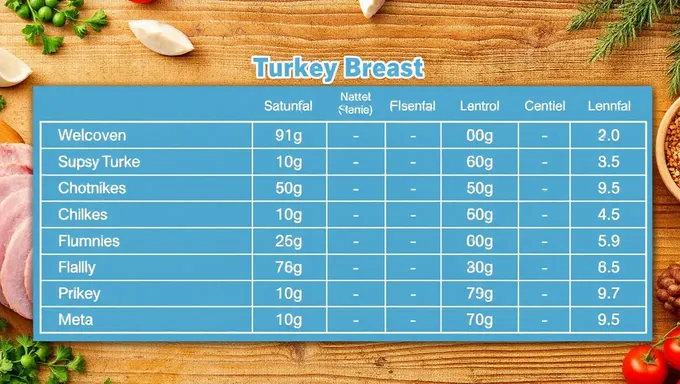 Tabela Nutricional de Peito de Pato Oferece Insights de Saúde Valiosos