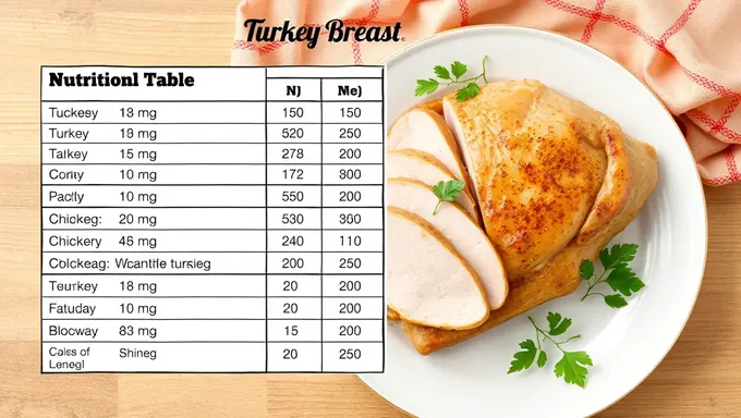 Tabela Nutricional para Peito de Peru Reveja Fatos Chave
