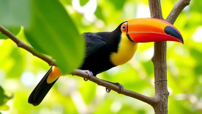 Toco-de-peito-amarelo: Residente da Floresta Tropical